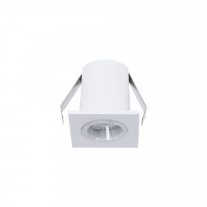 Recessed square LED downlight - 2W - Osram Chip - UGR18 - Cutout Ø 25mm - White
