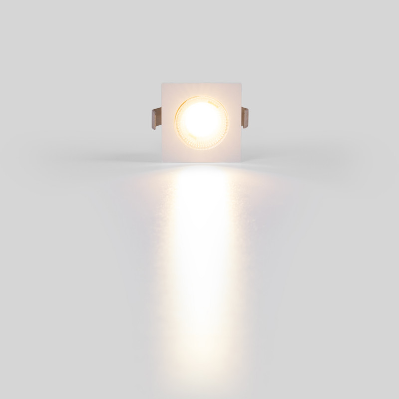 Recessed square LED downlight - 2W - Osram Chip - UGR18 - Cutout Ø 25mm - White Recessed square LED downlight - 2W - Osram Chip - UGR18 - Cutout Ø 25mm - White