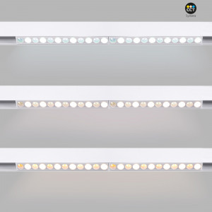 Magnetic linear track light - CCT - 20W - UGR18 - Mi Light - White