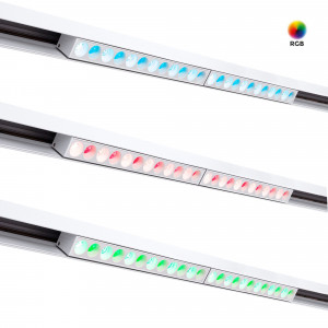 Magnetic linear track light - RGB + CCT - 12W - UGR18 - Mi Light - White