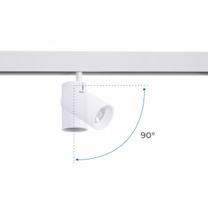 RGB + CCT magnetic track LED spotlight - 48V - 12W - Mi Light - White