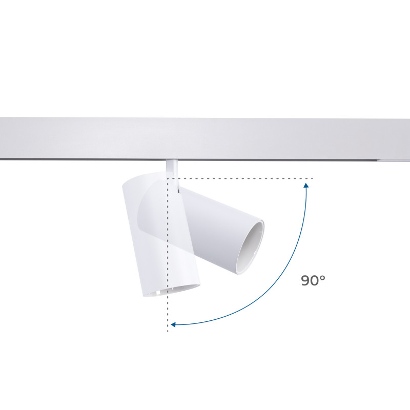 Magnetic track CCT LED spotlight - 48V - 25W - Mi Light - White