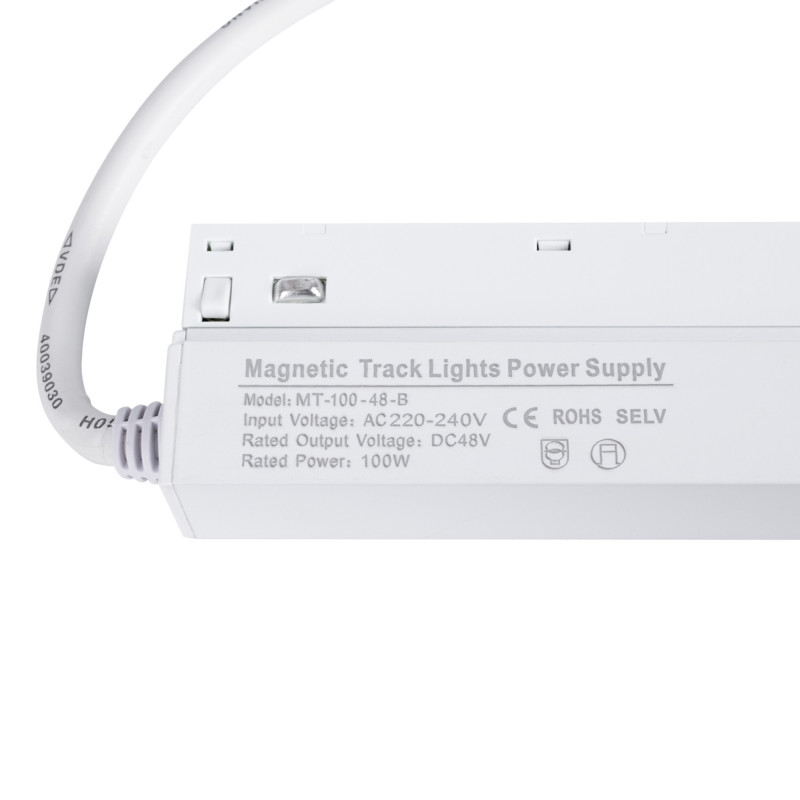 Power supply for magnetic track - 48V 100W - White Power supply for magnetic track - 48V 100W - White