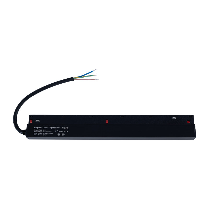 Power supply for magnetic track - 48V 200W - Black