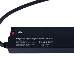 Power supply for magnetic track - 48V 200W - Black