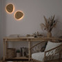 Wooden wall light "Eclipse 3" - 12W - Warm light