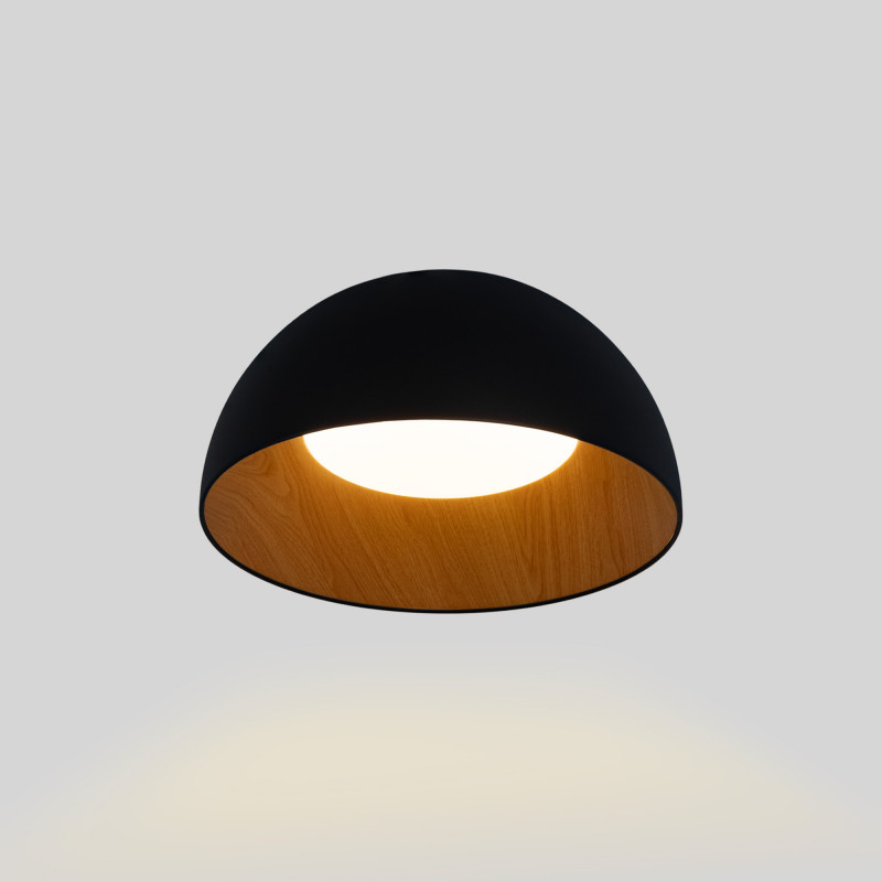 CCT 12W LED Ceiling Lamp - Wood Effect - ø35cm