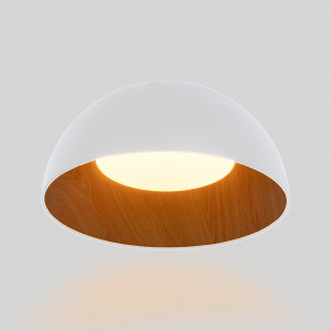 CCT LED 24W ceiling light - Wood effect - ø50cm