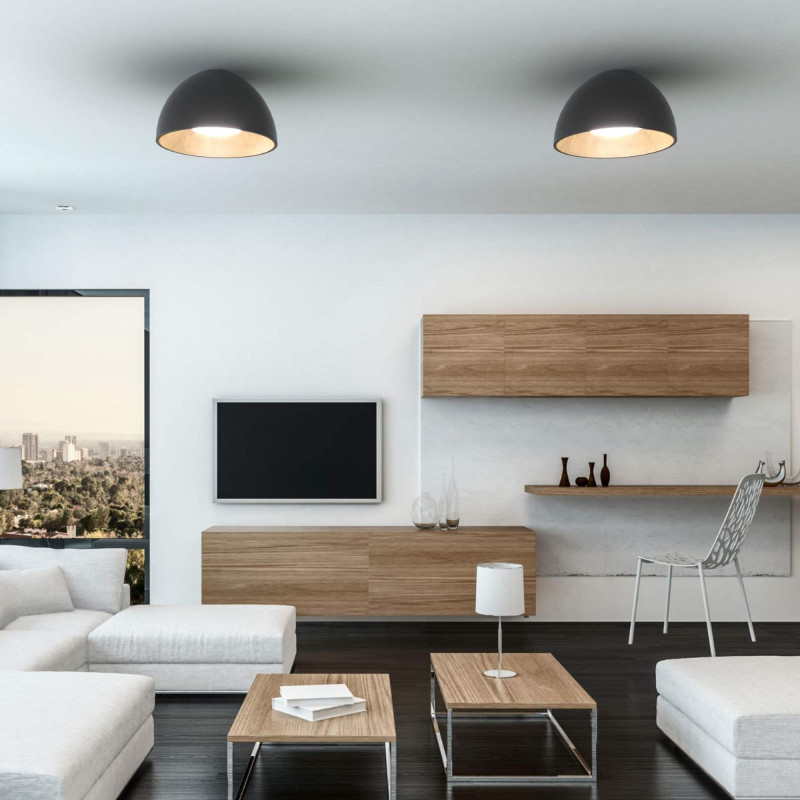 CCT LED 24W ceiling light - Wooden - ø50cm