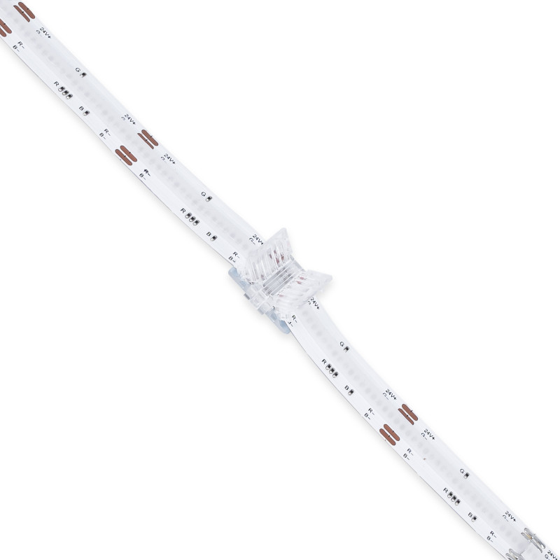 Hippo COB RGB Strip-to-strip connector - 10mm PCB - 4 pin - IP20 - Max 24V Hippo COB RGB Strip-to-strip connector - 10mm PCB - 4 pin - IP20 - Max 24V