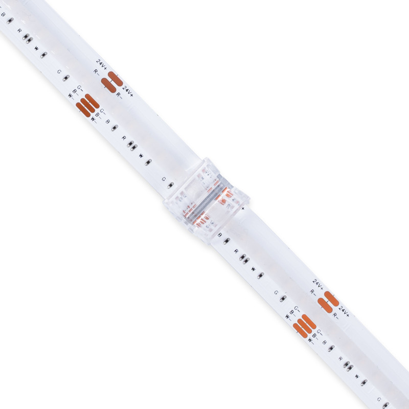 Hippo COB RGB strip-to-strip connector - 12mm PCB - 4 pin - IP20 - Max 24V Hippo COB RGB strip-to-strip connector - 12mm PCB - 4 pin - IP20 - Max 24V