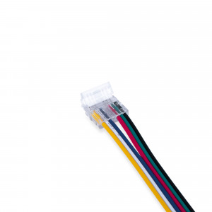 Hippo COB RGB + CCT strip-to-controller connector - 12mm PCB - 6 pin - IP20 - Max 24V