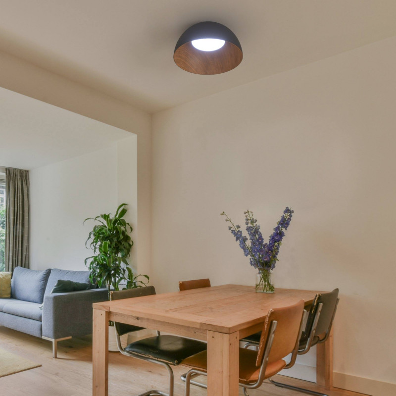 CCT LED 24W ceiling light - Wooden - ø50cm