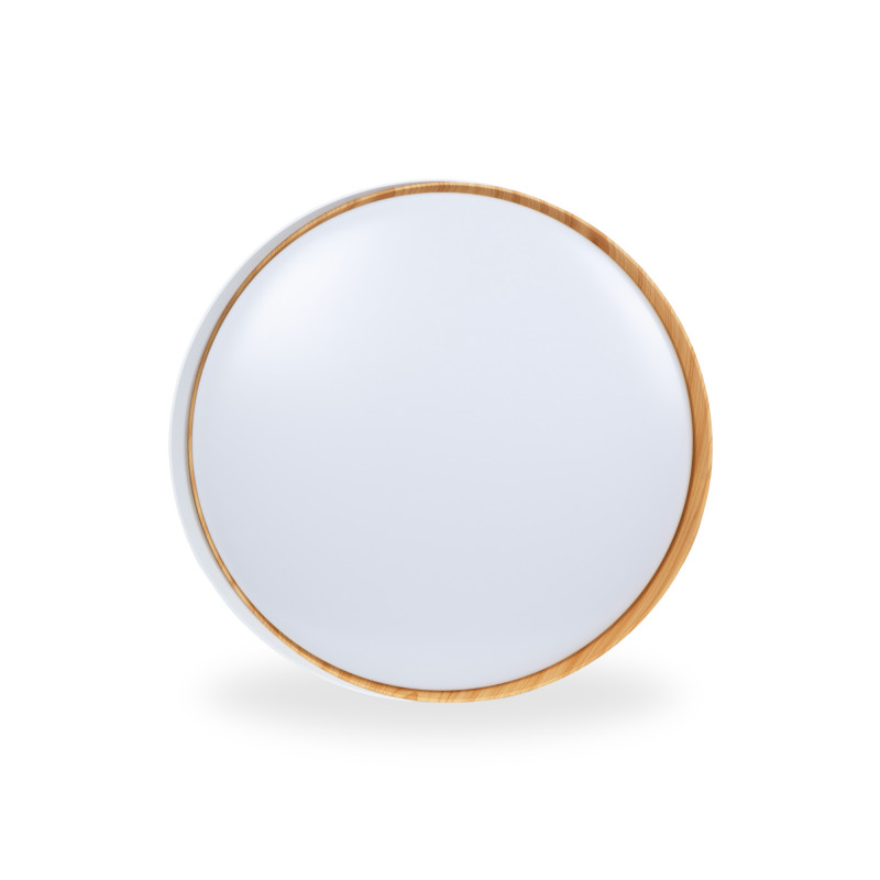 CCT LED 24W ceiling light - Wood effect - ø40cm - IP22