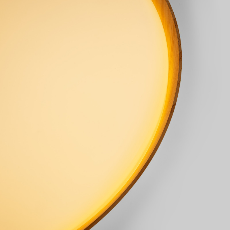 CCT LED 36W ceiling light - Wood effect - ø50cm - IP22