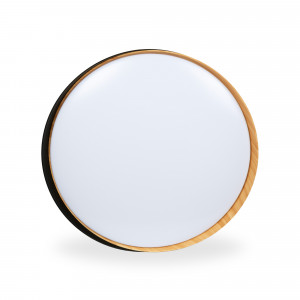 CCT LED 36W ceiling light - Wood effect - ø50cm - IP22