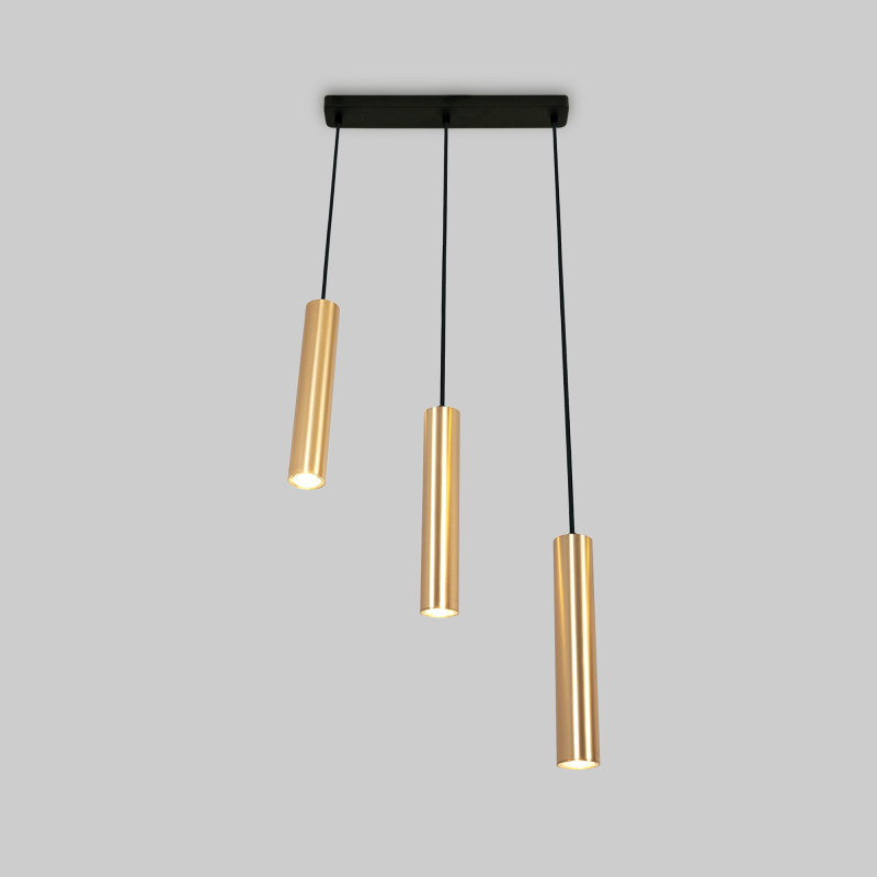 Minimalist triple pendant light "Bila 3" - GU10
