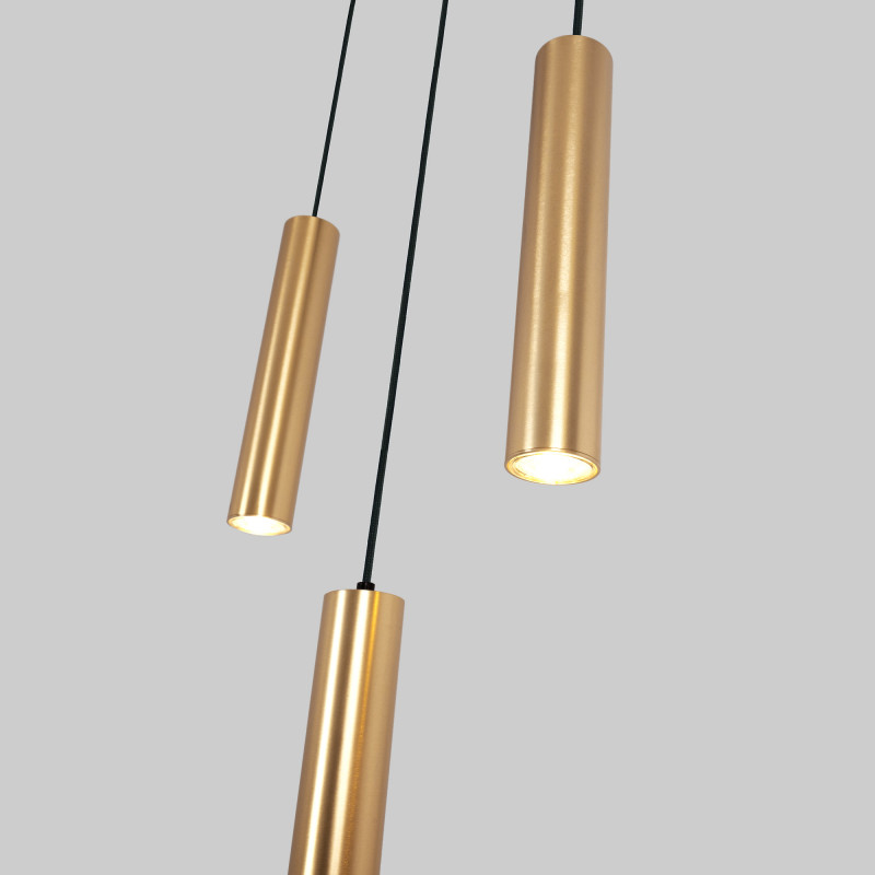 Minimalist triple pendant light "Bila 3" - GU10