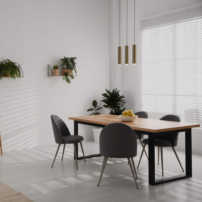 Minimalist triple pendant light "Bila 3" - GU10