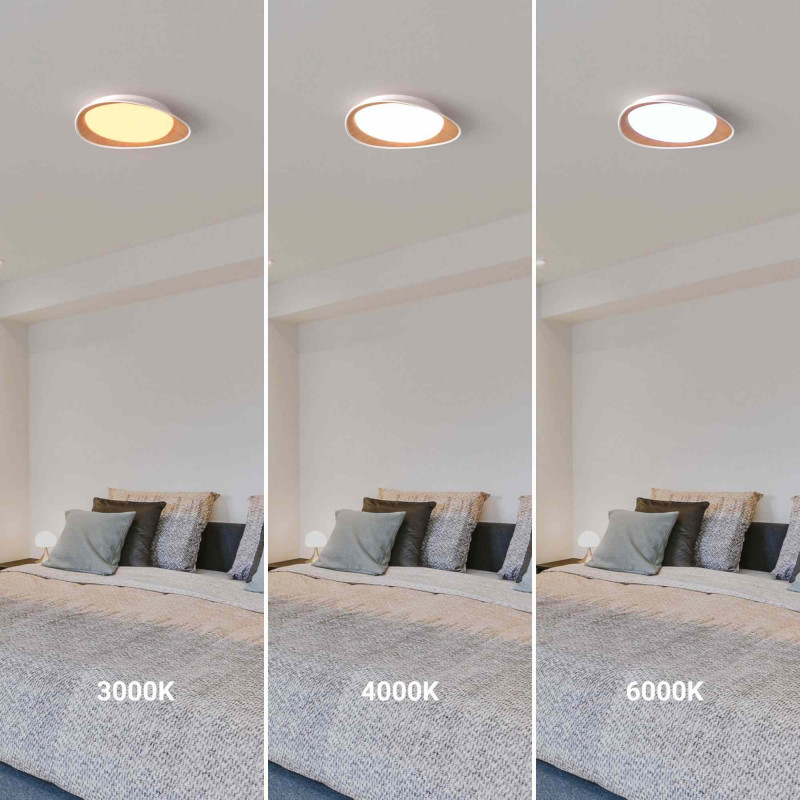 CCT LED 24W Ceiling light - Wood Effect - Ø45cm CCT LED 24W Ceiling light - Wood Effect - Ø45cm