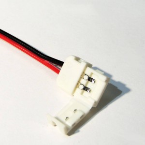 Connector for single color LED strips 8 mm