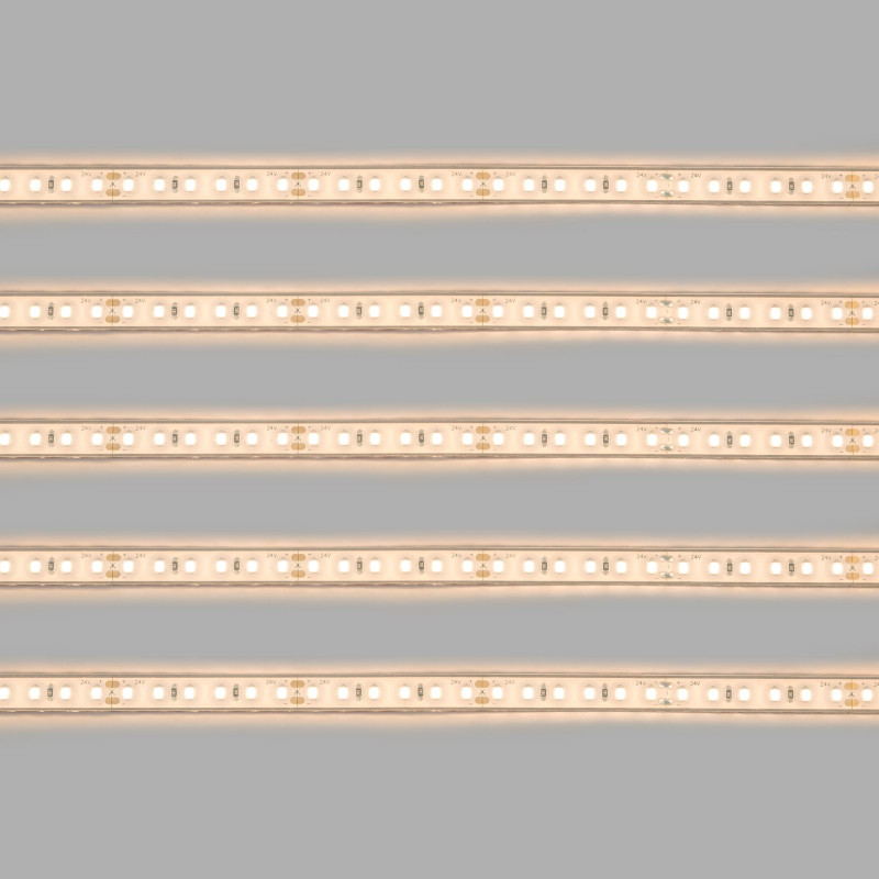 Submersible 24V DC LED Strip - Monochrome - 9.6W/m - 10mm - IP68 - 5 metres - 120LED/m
