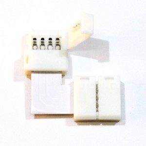 Connector for RGB LED strips 10mm for 90º corners