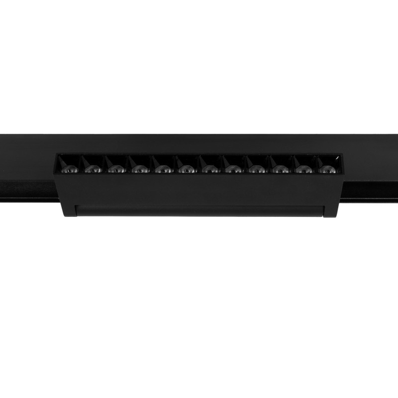 Adjustable linear track light 48V - 12W - 2800K - OSRAM Chip - UGR18 - Black