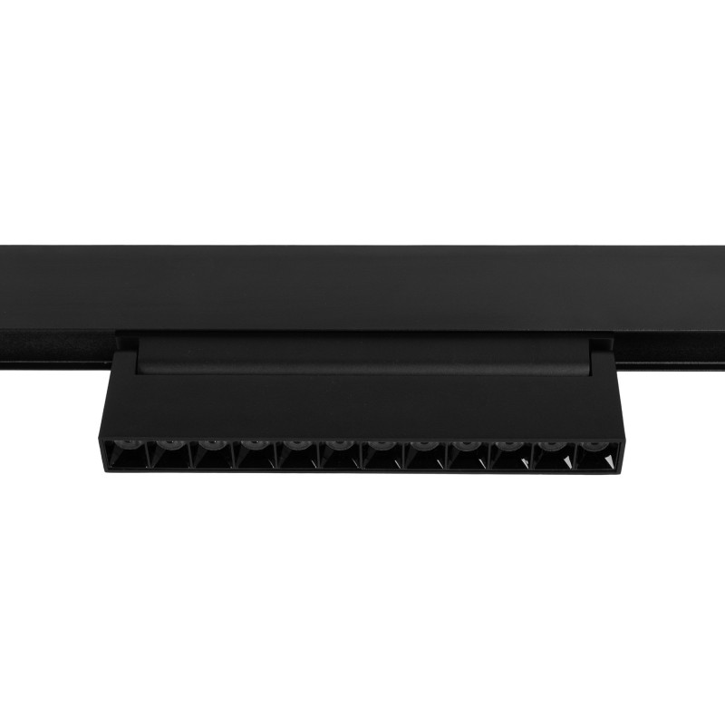 Adjustable linear track light 48V - 12W - 2800K - OSRAM Chip - UGR18 - Black