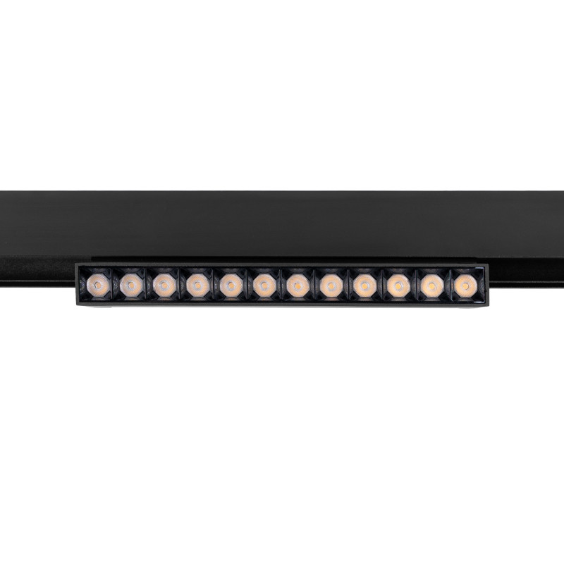 Adjustable linear track light 48V - 12W - 2800K - OSRAM Chip - UGR18 - Black