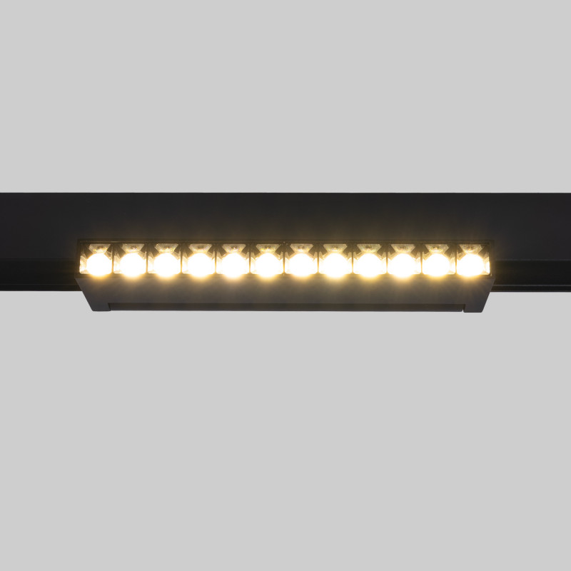 Adjustable linear track light 48V - 12W - 2800K - OSRAM Chip - UGR18 - Black
