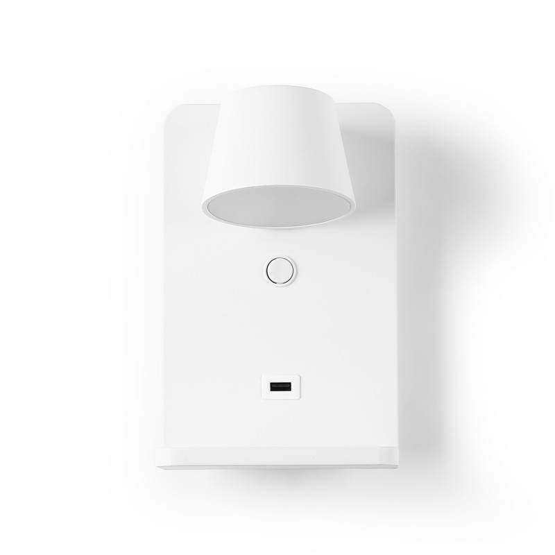 Wall light with USB port "BASKOP W" - 6W - Wireless Charging Base Wall light with USB port "BASKOP W" - 6W - Wireless Charging Base