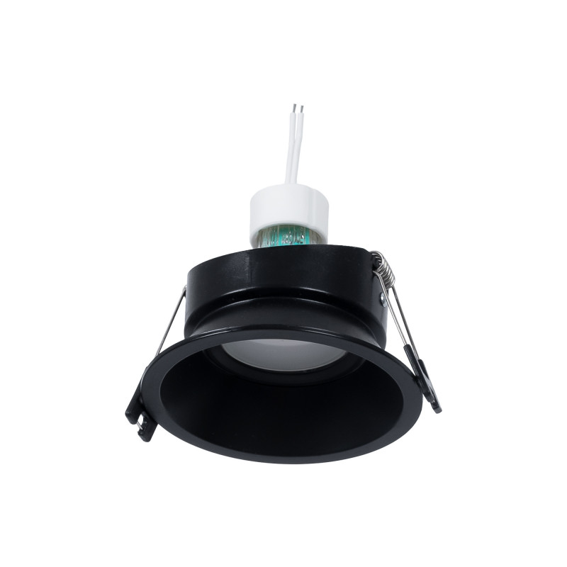KIT - Recessed downlight Ø93mm (black) + 5.4W GU10 Bulb + Socket KIT - Recessed downlight Ø93mm (black) + 5.4W GU10 Bulb + Socket