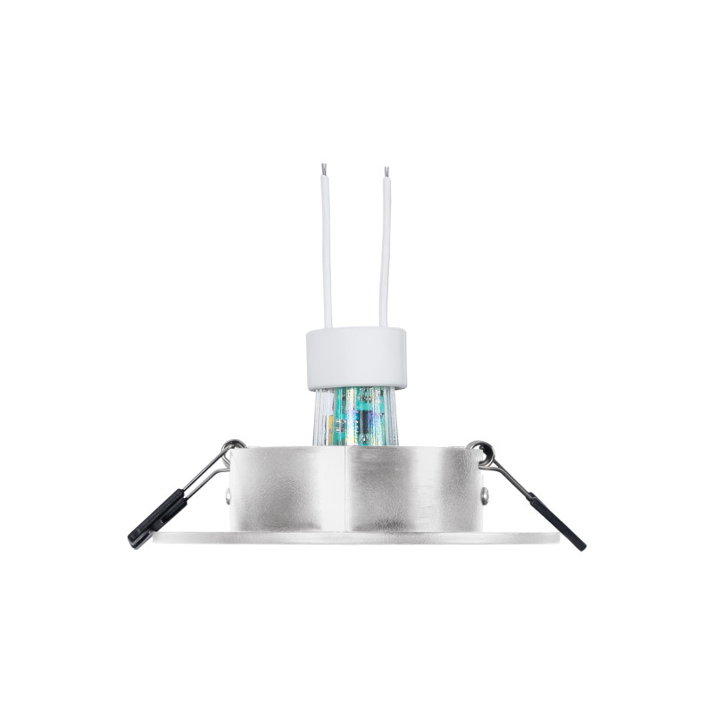 KIT - Recessed Downlight ring Ø110mm (silver) + 5.4W GU10 Bulb + Socket KIT - Recessed Downlight ring Ø110mm (silver) + 5.4W GU10 Bulb + Socket