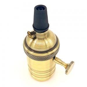 E27 BRONZE FINISH SOCKET WITH SWITCH (VINTAGE SERIES)