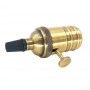 E27 BRONZE FINISH SOCKET WITH SWITCH (VINTAGE SERIES)