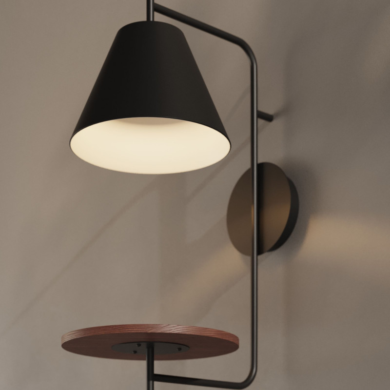 Wall light with shelf "Bilon" - E27 | bedroom wall lights Wall light with shelf "Bilon" - E27 | bedroom wall lights