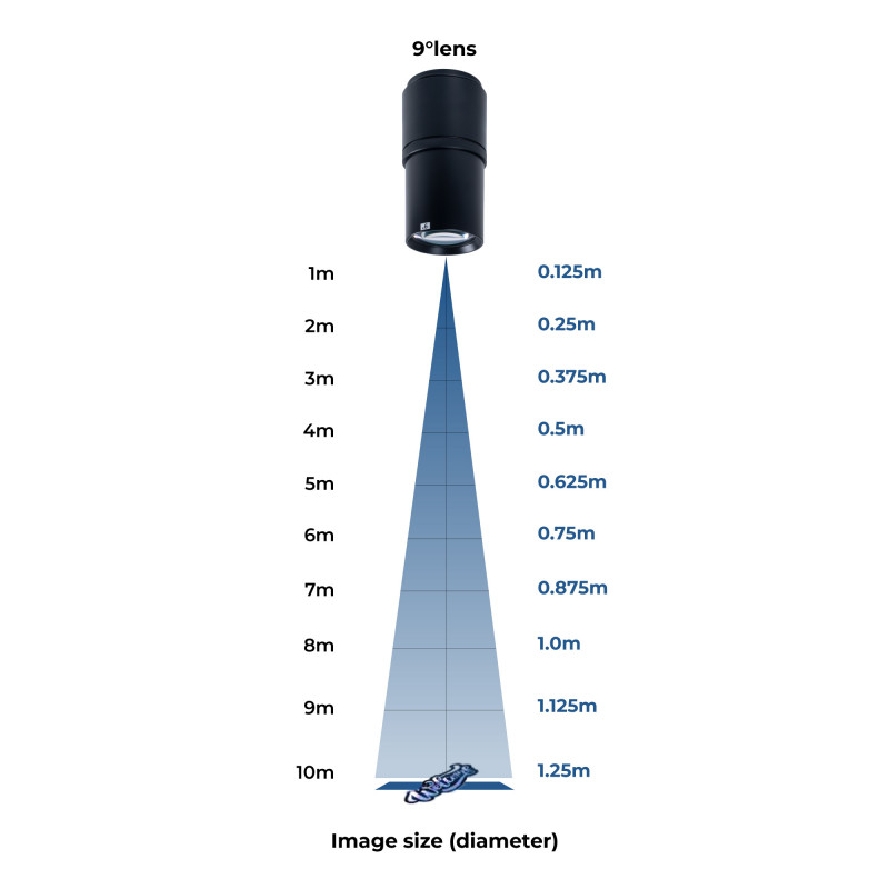 LED GOBO projector - 40W - 9° optics - Outdoor - Adjustable | gobo light projector