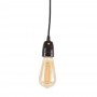 Black pendant lamp holder