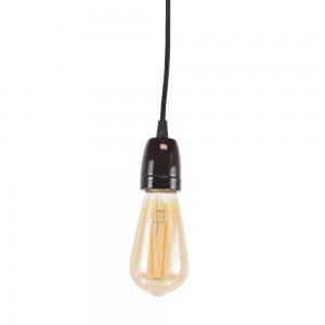 Black pendant lamp holder