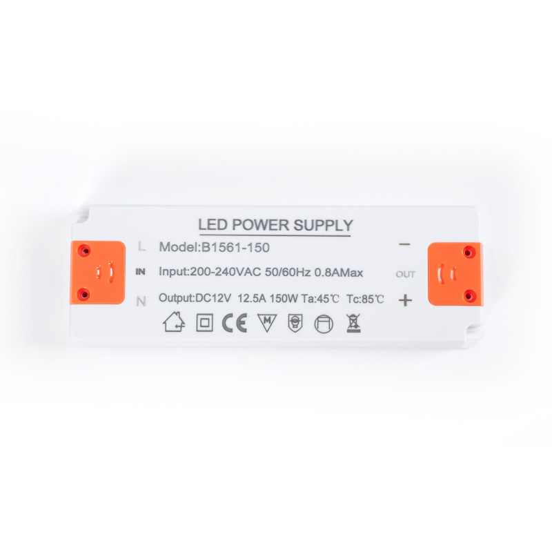 Ultra slim power supply - 12V - 150W - 12.5A - IP20 | led power supply