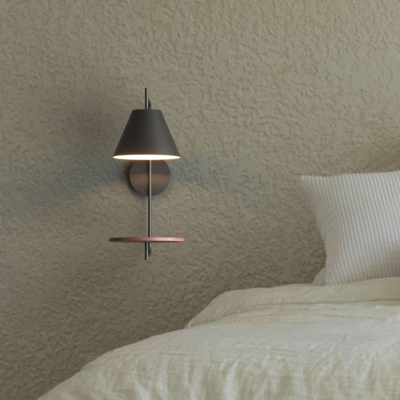 Wall light with shelf "Bilon" - E27 | bedroom wall lights Wall light with shelf "Bilon" - E27 | bedroom wall lights