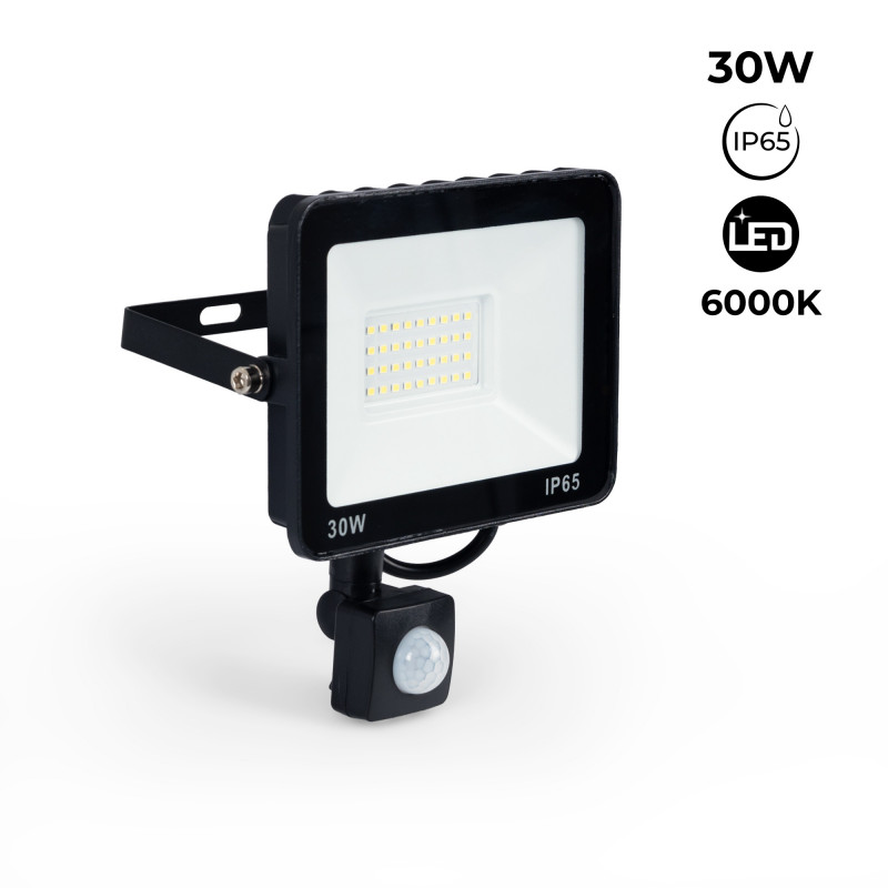 Outdoor LED floodlight with PIR motion sensor - 30W - IP65 - 6000K | outdoor flood lighting Outdoor LED floodlight with PIR motion sensor - 30W - IP65 - 6000K | outdoor flood lighting