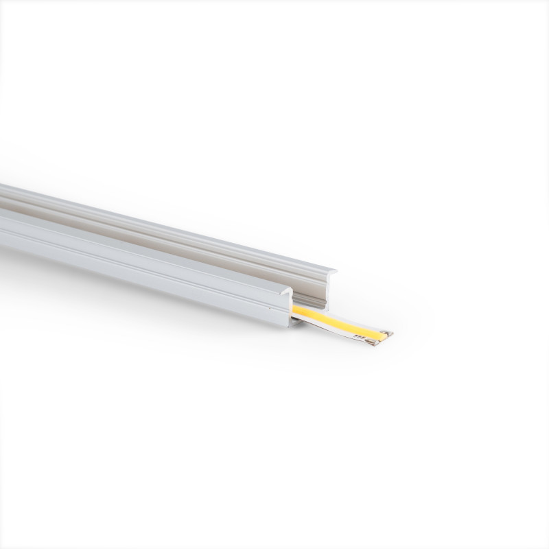 Recessed aluminium profile for ≤ 15mm LED strip - 18.5x12mm - 2 m