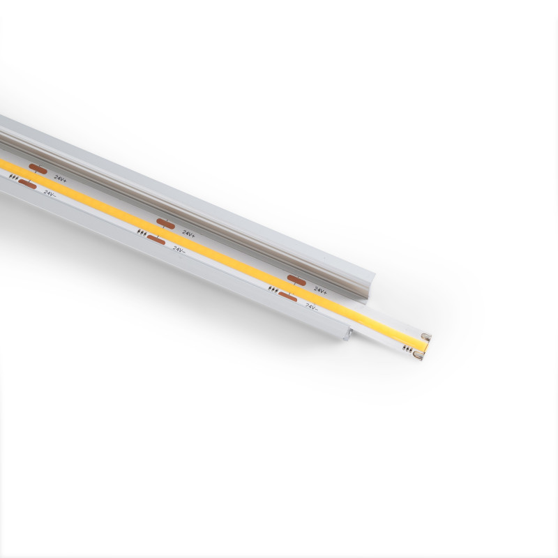 Recessed aluminium profile for ≤ 15mm LED strip - 18.5x12mm - 2 m