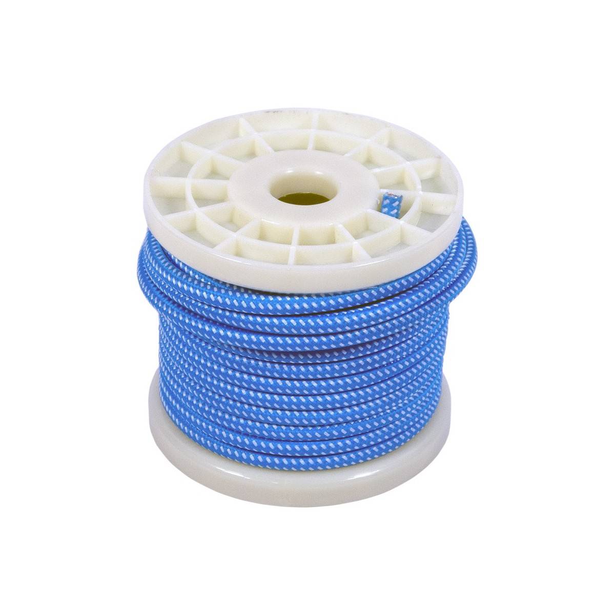 NORDIC STYLE ELECTRIC CABLE 2X0,75 TEXTILE WHITE AND BLUE COLOR