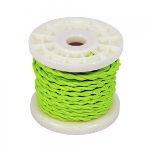 NORDIC STYLE ELECTRIC CABLE 2X0,75 TEXTILE GREEN SPROUT COLOR