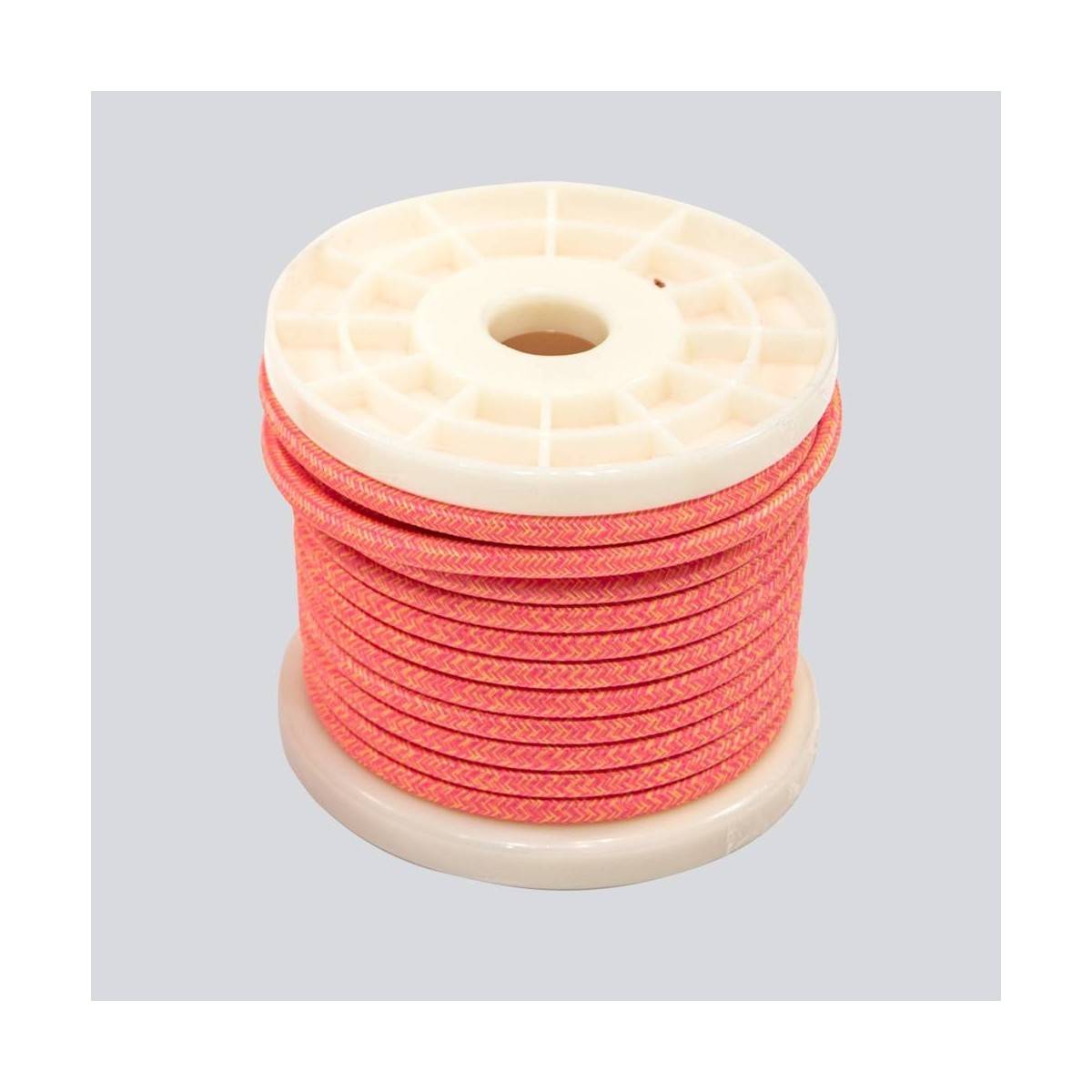 NORDIC STYLE TEXTILE ELECTRIC CABLE COIL 2X0,75 COLOR TIGER PINK AND YELLOW
