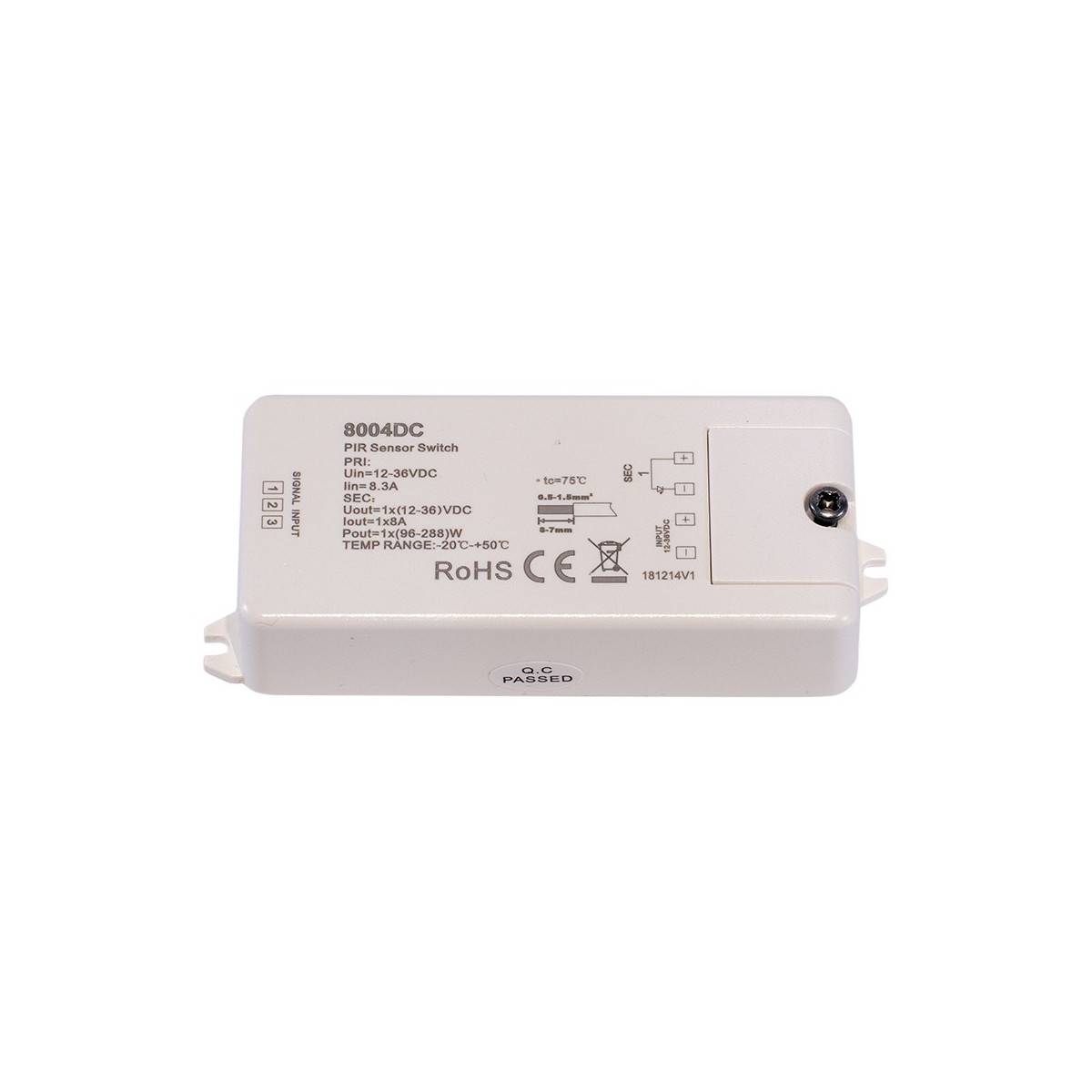 PIR motion sensor 12-36V-DC