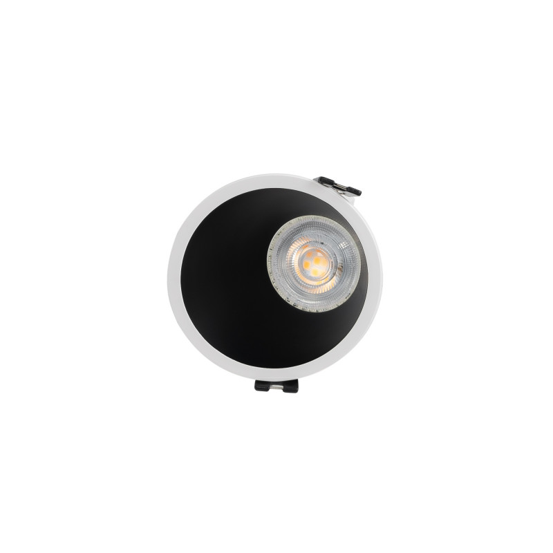 Round asymmetrical recessed downlight ring - Low UGR - Cutout Ø85mm Round asymmetrical recessed downlight ring - Low UGR - Cutout Ø85mm